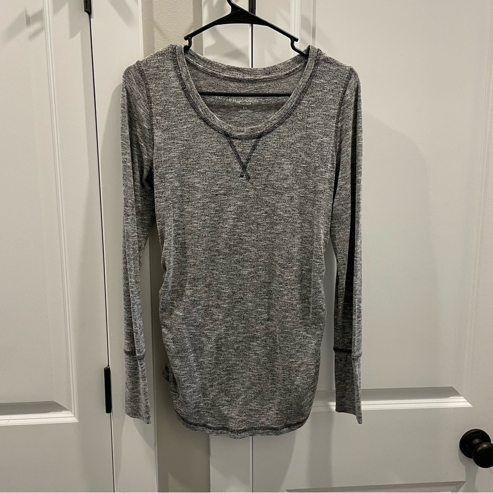 Gray Maternity Women's Long Sleeve Top